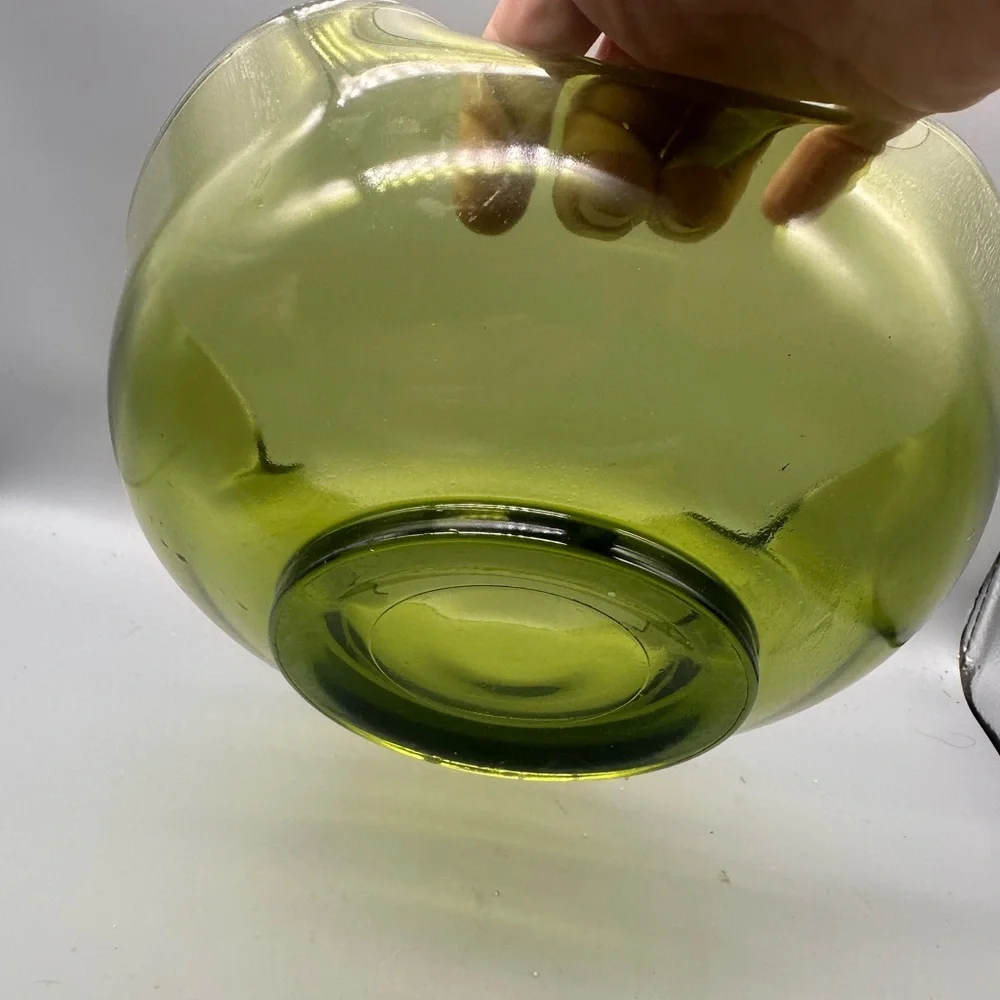 Anchor Hocking Olive Glass Bowl for chips and dips